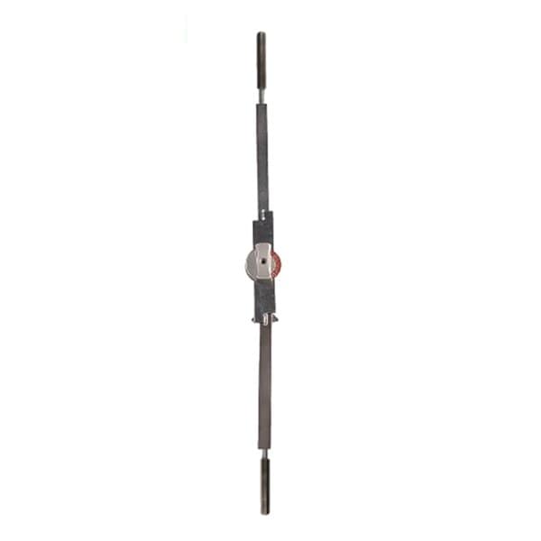 Two-Point Flush Bolt, Hourglass Shaped Turn, 39-1/16" to 43" Cylinder Height, Satin Chrom